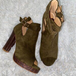Open Toed Booties, Size 7
